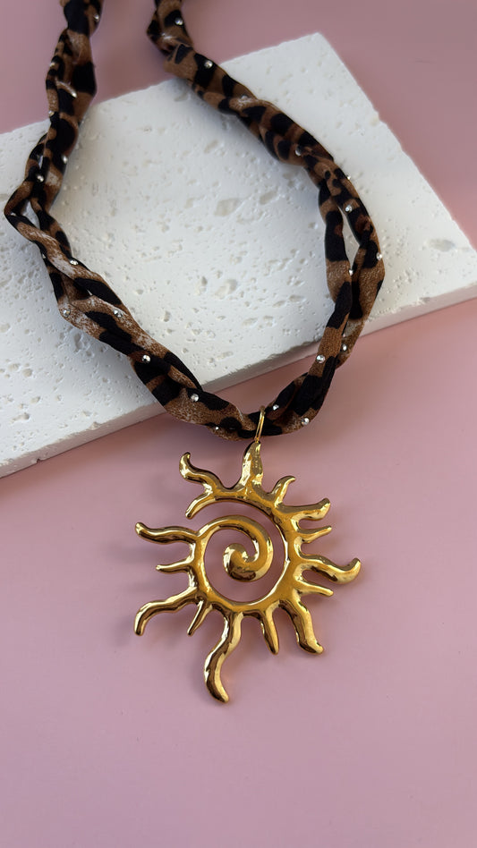 🌞 Sol Eterno (acero inoxidable 316, 18K)