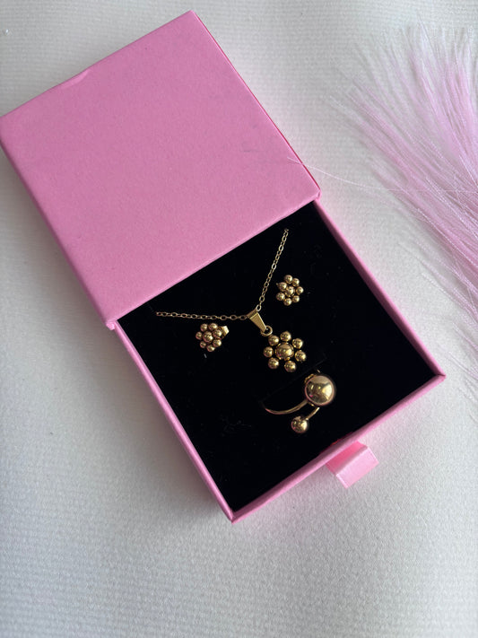 Flor d’Or – Set de Tres Piezas en ACW-316