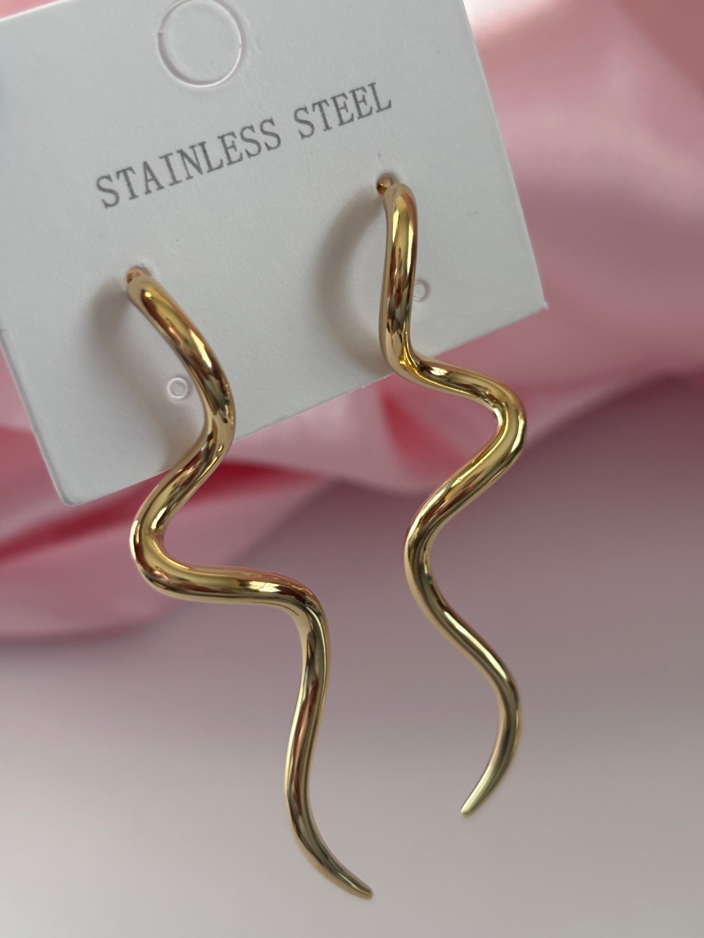 Aretes Luxe– Acero Inoxidable 316 Chapado en Oro 16K