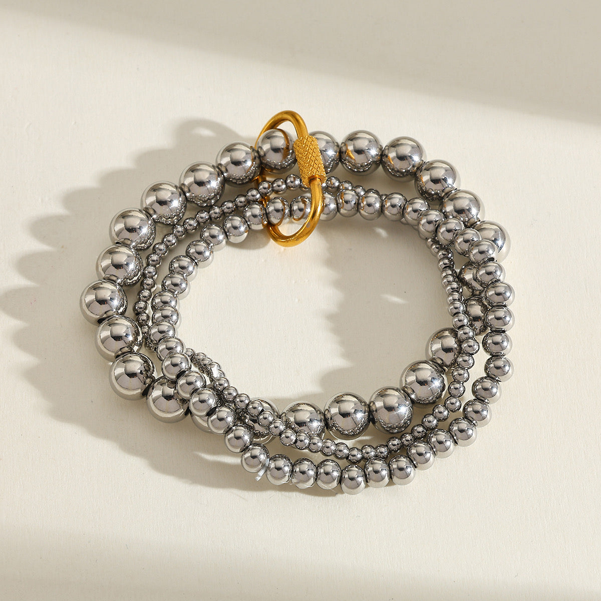 Set de Brazaletes Trinity Chic – Acero Inoxidable 304 Waterproof